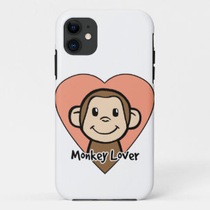 Coque Case-Mate Pour iPhone Dessin animé mignon Clip Art Sourire Singe Amour d