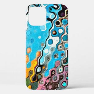 Case-Mate iPhone Case Dessin au pastel à l'huile. arrière - plan couleur