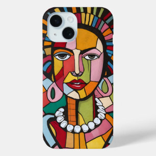 Coque Pour iPhone 15 Dessin avec cubes Héritage-Mois Femmes-Histoire