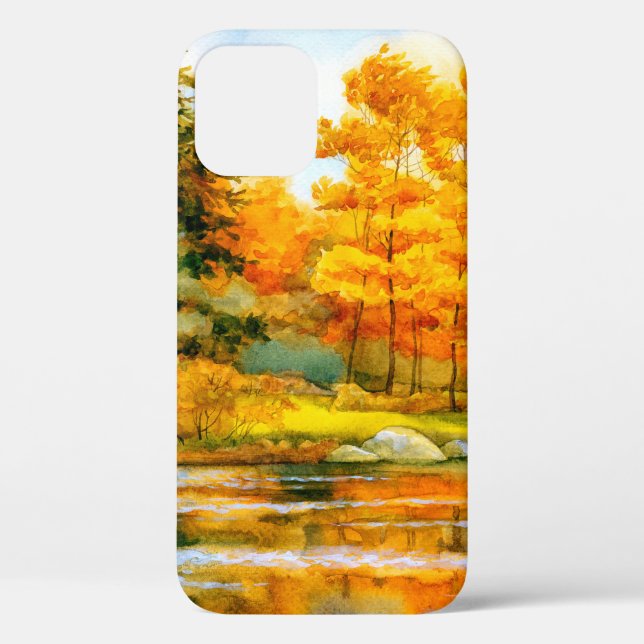 Coques Case-Mate iPhone Dessin d'aquarelle coloré et vif dessiné à la main (Verso)