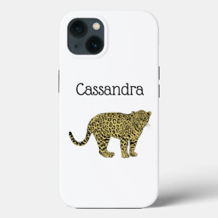 Coques Pour iPhone Dessin de chat tacheté vintage léopard guépard