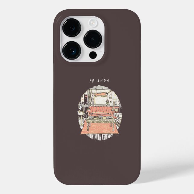 Coques Case-Mate iPhone Dessin de Chillin avec AMIS™ (Verso)