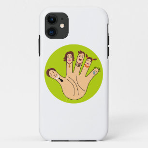 Coque iPhone 11 Dessin de la famille des doigts