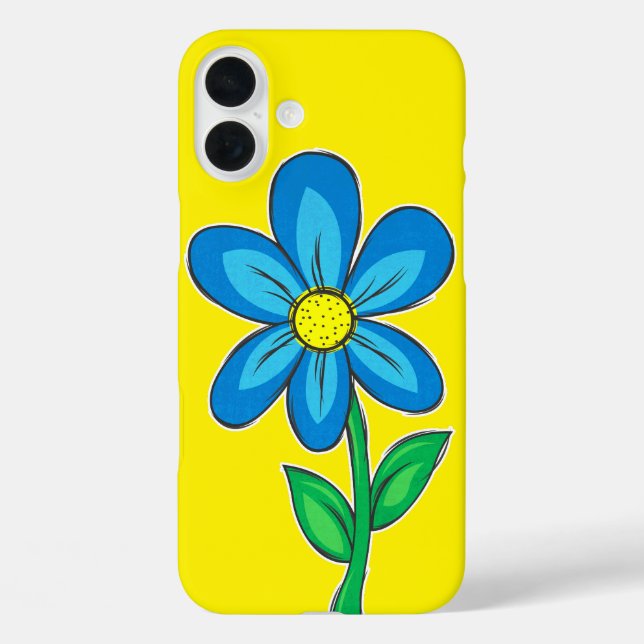 Coques Case-Mate iPhone Dessin d'illustration de fleur rétro mignon (Verso)