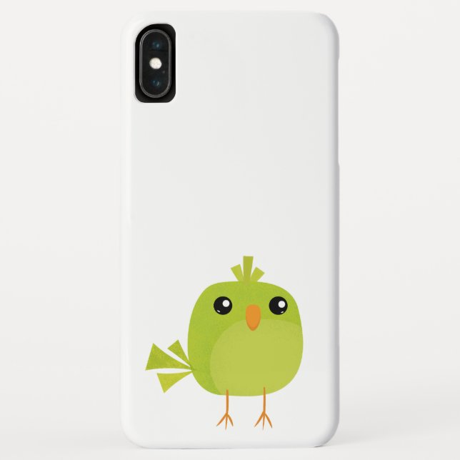 Coques Case-Mate iPhone Dessin d'oiseau vert (Dos)