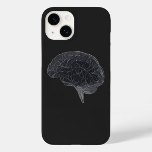 Coque Pour iPhone 14 Dessin du cerveau polygonal - Réseau neuronal