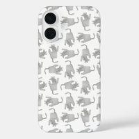Dessin esquissé à motif de chat vu de haut