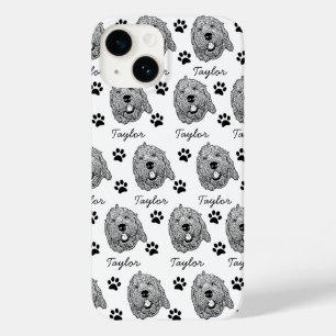 Coque Pour iPhone 14 Dessin personnalisé Goldendoodle Chien