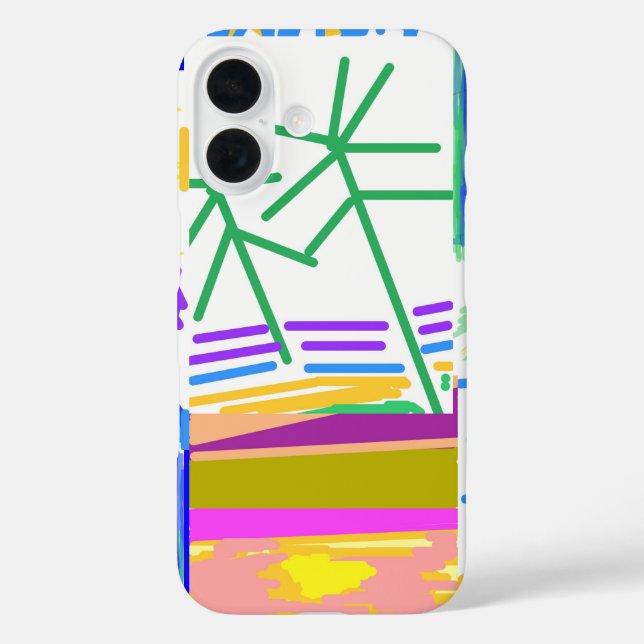 Coques Case-Mate iPhone Destination Vacances Festive Abstrait (Verso)
