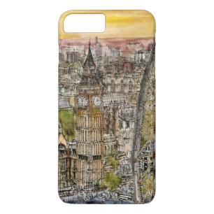 Coques Pour iPhone Destinations Aquarelle Big Ben & London Eye