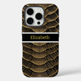 Coques iPhone 16 Pro Détails complexes d'un serpent venimeux vibrant