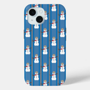 Coque Pour iPhone 15 Détective de Snowman amusante et fantaisiste