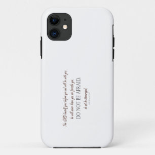 Case-Mate iPhone Case Deutéronome 31 N'ayez pas Peur, Bordures Florales