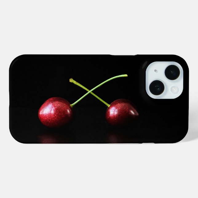 Coques Case-Mate iPhone Deux cerises iphcnm (Verso (horizontal))