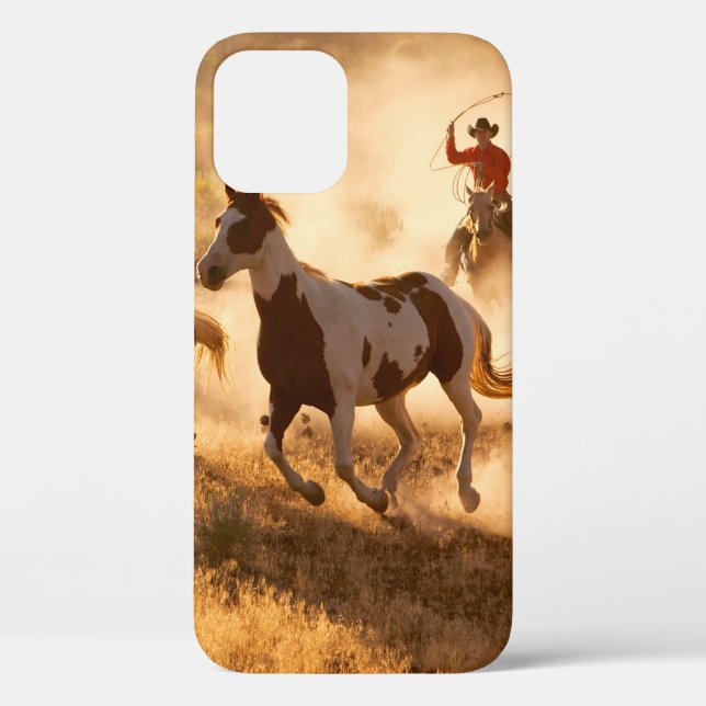 Coques Case-Mate iPhone Deux cow-boys occidentaux à cheval, braconnant la  (Verso)