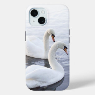Coque Pour iPhone 15 Deux cygnes