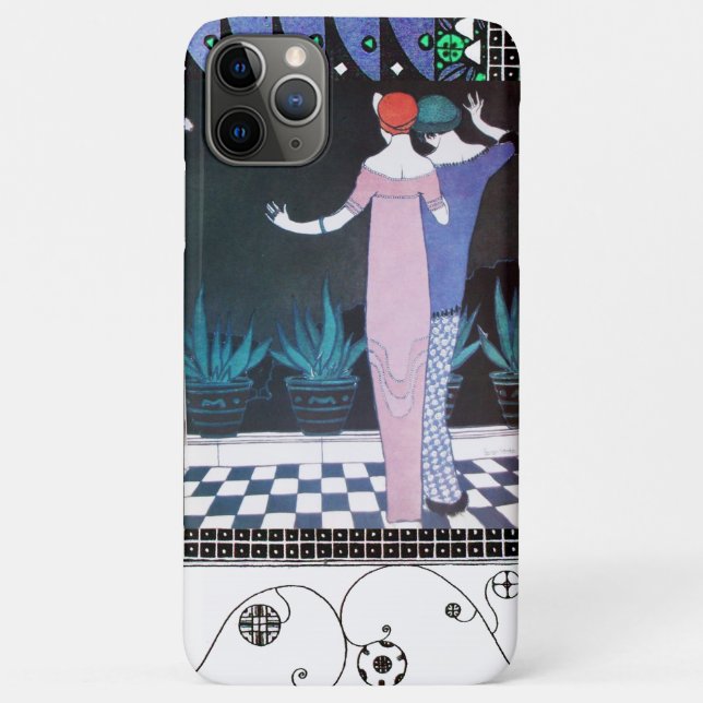 Coques Case-Mate iPhone DEUX FEMMES DANS LA NUIT Art Déco Beauté Mode (Dos)