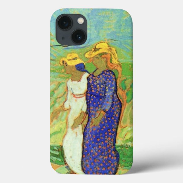 Coques Case-Mate iPhone Deux femmes traversent les champs par Vincent van  (Verso)