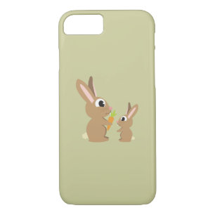 Coque Case-Mate Pour iPhone Deux lapins mignons partageant une carotte