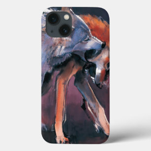 iPhone 13 Coque Deux loups 2001