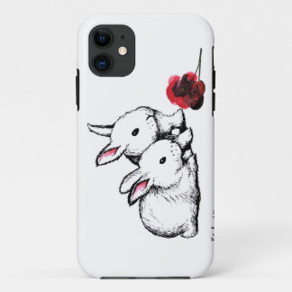 Coque Case-Mate Pour iPhone Deux petits lapins blancs