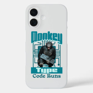 Coques iPhone 16 Développeur Full-Stack de type singe, code s'exécu