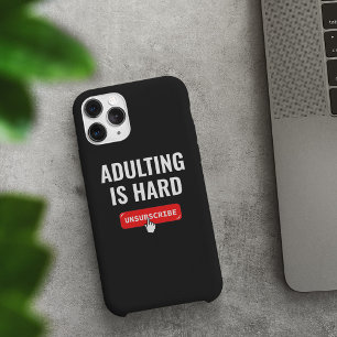 Case-Mate iPhone Case Devenir Adulte Est Dur - Se Désinscrire   Citation