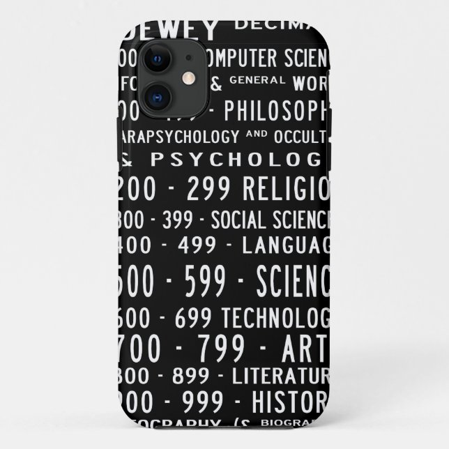 Coques Case-Mate iPhone Dewey Decimal iPhone case (Dos)
