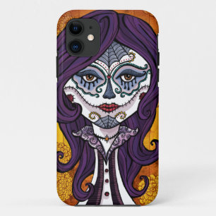 Coque iPhone 11 Dia de los Muertos iphone4 coque-orange