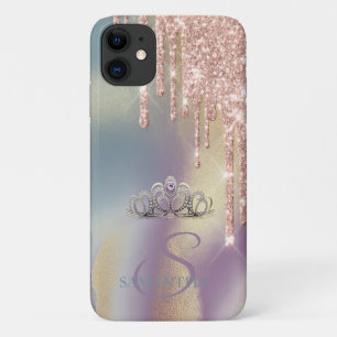 Case-Mate iPhone Case Diadème Élégant Chic Paillettes Coulures Ombre