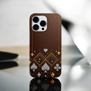 Coque Pour Pour iPhone 14 Pro Max Diamant Brown LuxeGuard
