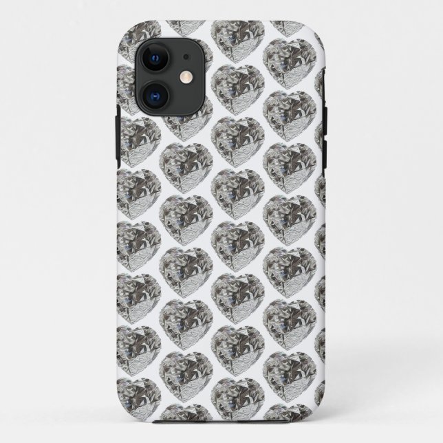 Coques Case-Mate iPhone Diamant de coeur (Dos)