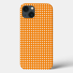 Etui iPhone Case-Mate Diamants à motif géométrique orange et blanc