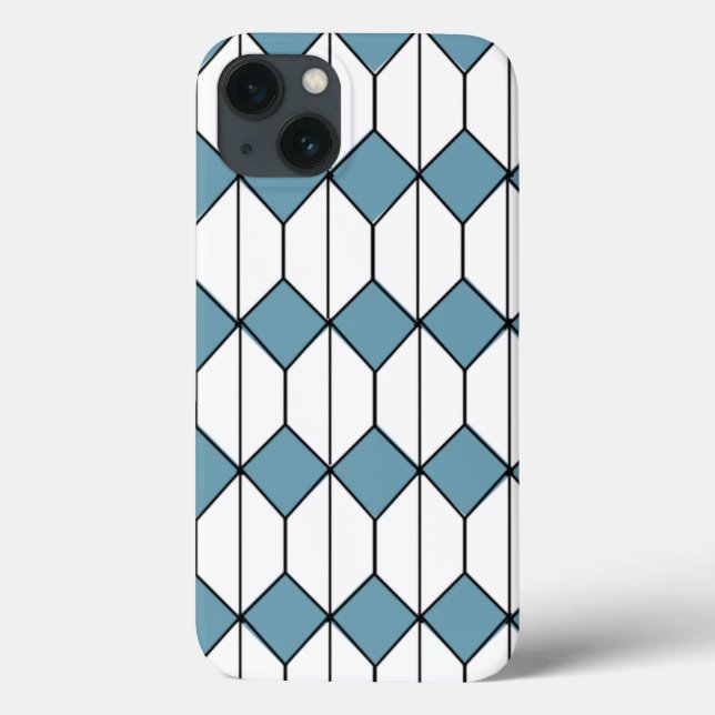 Coques Case-Mate iPhone Diamants Art déco et hexagones (Verso)