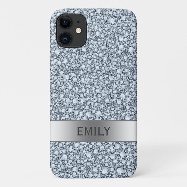 Coques Case-Mate iPhone Diamants brillants blancs (Dos)