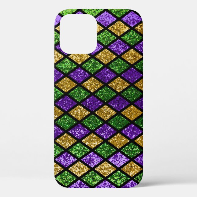 Coques Case-Mate iPhone Diamants de paillettes scintillants, arrière - pla (Verso)