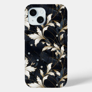 Coque Pour iPhone 15 Diamants et fleurs