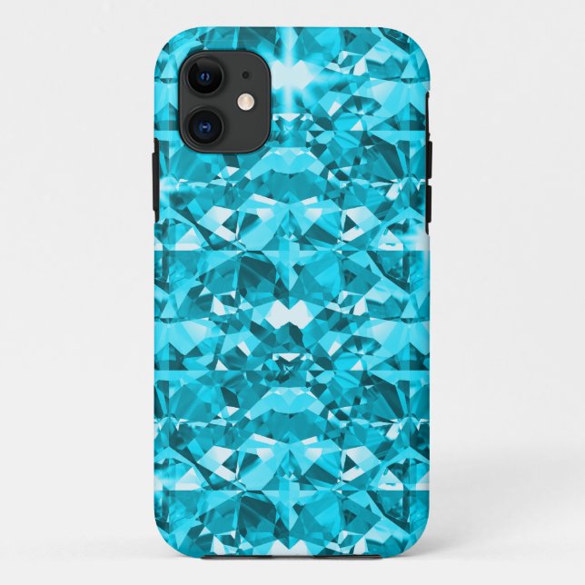 Coques Case-Mate iPhone Diamants impressionnants d'Aqua (Dos)