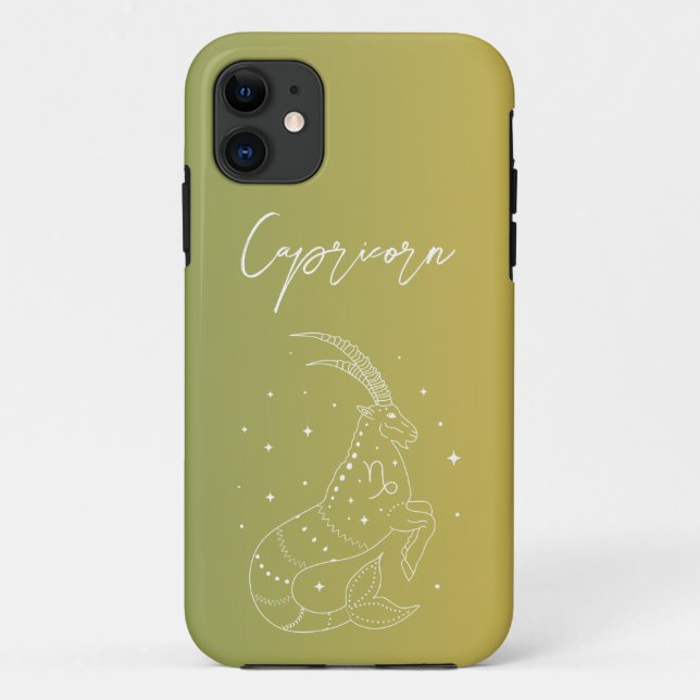 Coques Case-Mate iPhone Diamètre du signe étoile du zodiaque de Capricorne (Dos)