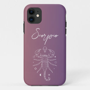 Case-Mate iPhone Case Diamètre du signe étoile du zodiaque du scorpio