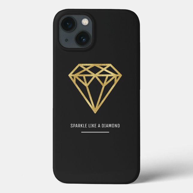 Coques Case-Mate iPhone Diamond d'or (Verso)