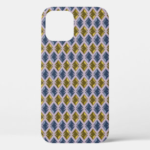 Etui iPhone Case-Mate DIAMONDES Géométrique bleu doré