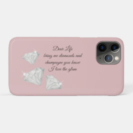 Case-Mate iPhone Case Diamonds & Champagne Quote – Dear Life Edition