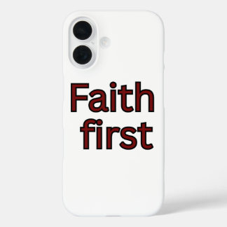 Coques iPhone 16 Dicton religieux de foi