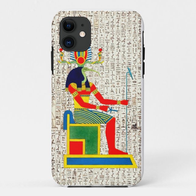 Coques Case-Mate iPhone Dieu égyptien ancien Thoth Thoth Hiéroglyphes Desi (Dos)