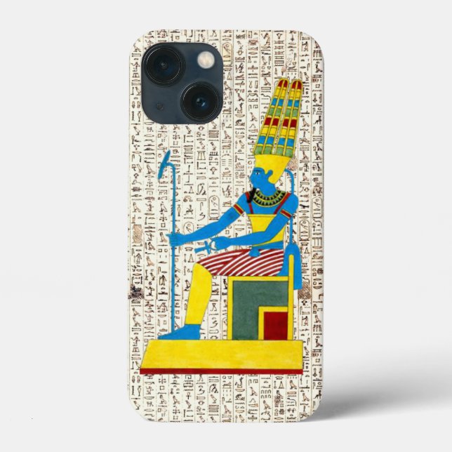 Coques Case-Mate iPhone Dieu égyptien antique Osiris Hiéroglyphes Design (Verso)