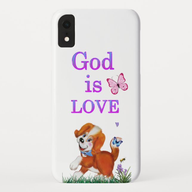 Coques Case-Mate iPhone Dieu est amour (Dos)