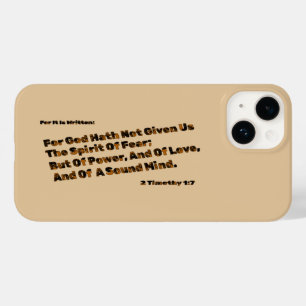 Coque Pour iPhone 14 Dieu Ne Nous A Pas Donné L'Esprit De La Peur