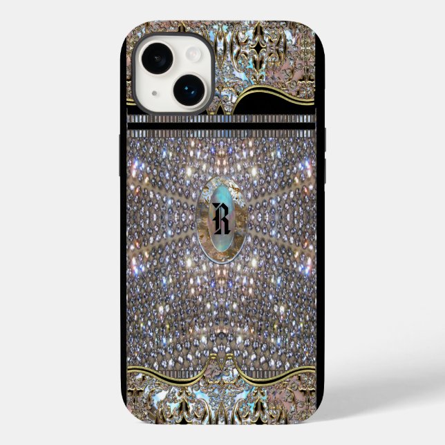 Coques Case-Mate iPhone Digloos Élégant Chic Unique Monogramme (Verso)