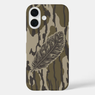 Coques iPhone 16 Dindon Plume Fonds Camo Forêt